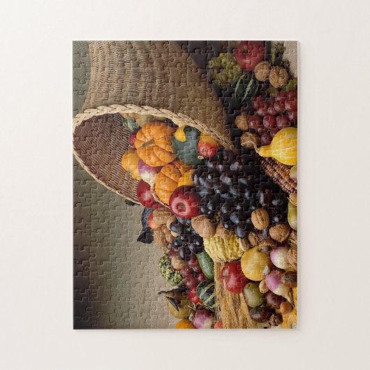Cornucopie Thanksgiving Puzzle Legpuzzel (Verticaal)