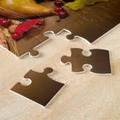 Cornucopie Thanksgiving Puzzle Legpuzzel (Zijkant)