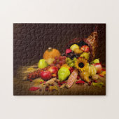 Cornucopie Thanksgiving Puzzle Legpuzzel (Horizontaal)