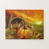 Cornucopie Thanksgiving Puzzle Legpuzzel (Horizontaal)
