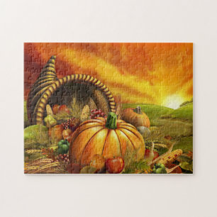 Cornucopie Thanksgiving Puzzle Legpuzzel