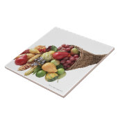 Cornucopie van groenten en fruit tegeltje (Zijkant)