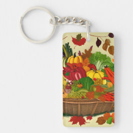 Cornucopie vol groenten sleutelhanger