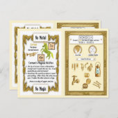 Cornum - Brass Horn Unicorn Game Kaart (Voorkant / Achterkant)