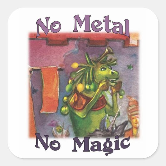 Cornum No Metal No Magic Stickers (Voorkant)