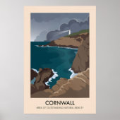 Cornwall AONB Reisposter Poster (Voorkant)