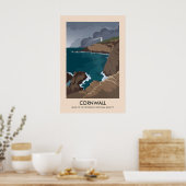 Cornwall AONB Travel Poster (Keuken)