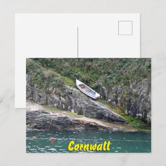 Cornwall-boot Briefkaart (Voorkant / Achterkant)