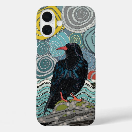 Cornwall chough Case-Mate iPhone case (Achterkant)