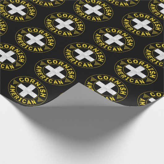Cornwall Cornish American Flag Cadeaupapier (Hoek)