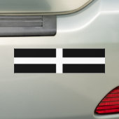 Cornwall - Cornish Flag / St. Piran Bumpersticker (Op auto)