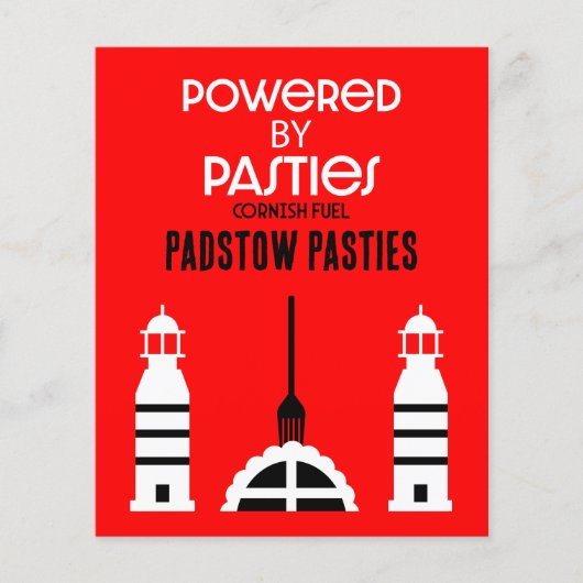 Cornwall Cornish Pasties Engels eten Flyer (Voorkant)