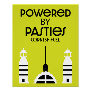 Cornwall Cornish Pasties Engels eten Perfect Poster