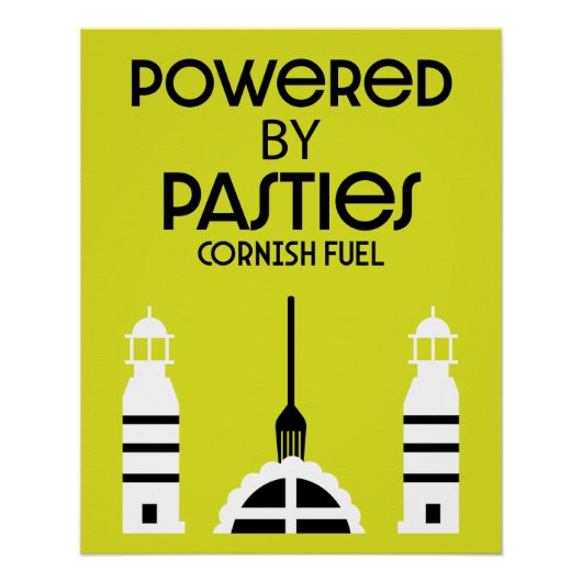 Cornwall Cornish Pasties Engels eten Perfect Poster (Voorkant)