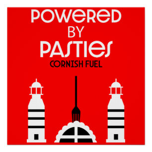 Cornwall Cornish Pasties Engels eten Perfect Poster