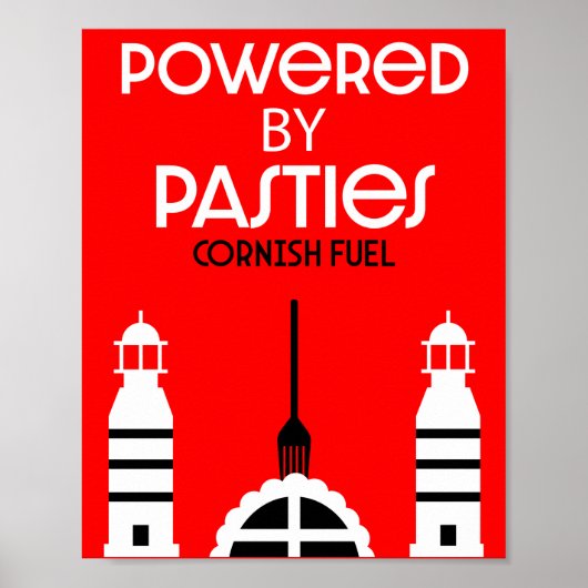 Cornwall Cornish Pasties Engels eten Poster (Voorkant)