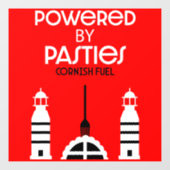 Cornwall Cornish Pasties Engels eten Raamsticker (Vel)