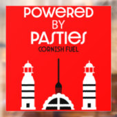 Cornwall Cornish Pasties Engels eten Raamsticker (Vel 2)