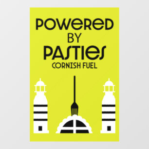 Cornwall Cornish Pasties Engels eten Raamsticker
