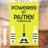 Cornwall Cornish Pasties Engels eten Raamsticker (Vel 2)