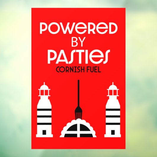 Cornwall Cornish Pasties Engels eten Raamsticker (Vel 3)