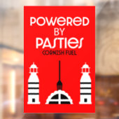 Cornwall Cornish Pasties Engels eten Raamsticker (Vel 2)