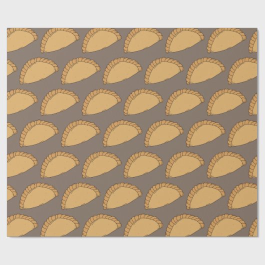 Cornwall Cornish Pasties English Food Patterned Cadeaupapier (Vlak)