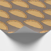 Cornwall Cornish Pasties English Food Patterned Cadeaupapier (Hoek)