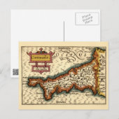Cornwall, Cornwaile County England Antiquarische k Briefkaart (Voorkant / Achterkant)