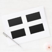 Cornwall - Cornwall Vlag / St. Piran's Rechthoekige Sticker (Envelop)