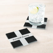 Cornwall County Flag Glazen Onderzetter (Schuin)