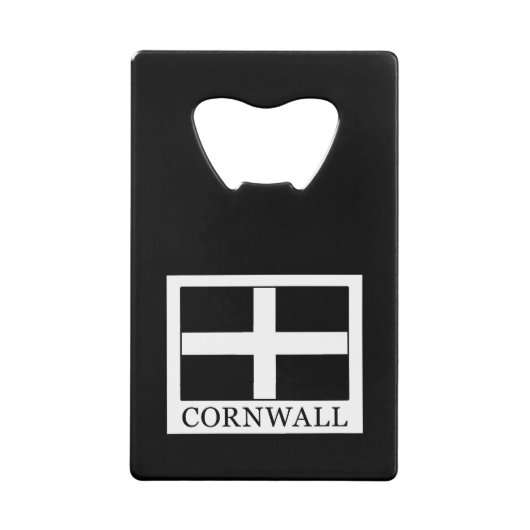Cornwall Creditkaart Flessenopener (Voorkant)
