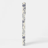 Cornwall Crustaceans Damask Blue Pearl iPhone Hoesje (Rechterkant)