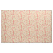 Cornwall Crustaceans Damask Cayenne Nectar Stof (Fat Quarter)