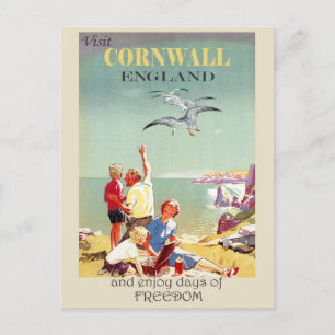  Cornwall Engeland Engels Reizen Briefkaart