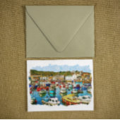 Cornwall Engeland haven Briefkaart