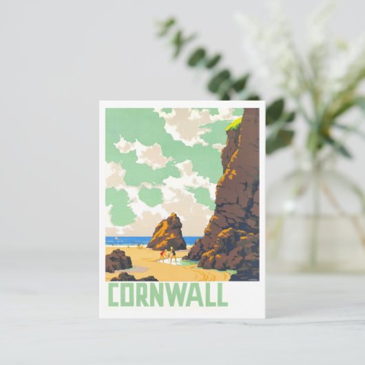 Cornwall, Engeland, Reisposter Briefkaart (Staand voorkant)