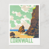 Cornwall, Engeland, Reisposter Briefkaart (Voorkant)
