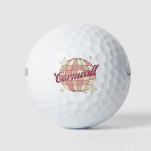 Cornwall Engeland Verenigd Koninkrijk Retro Golfb Golfballen