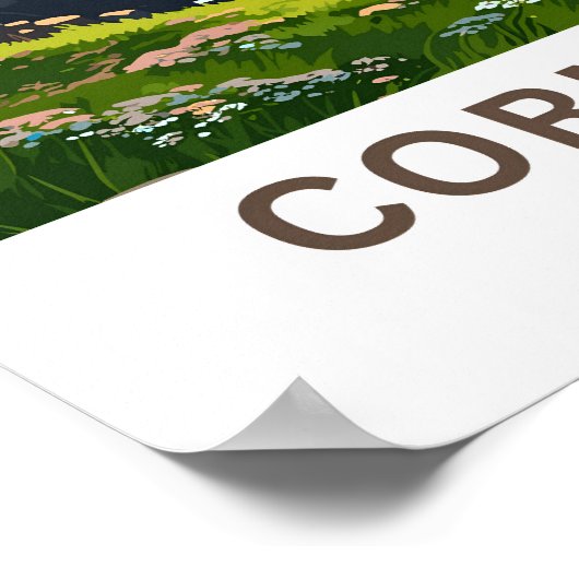 Cornwall England Reisprint Poster (Hoek)