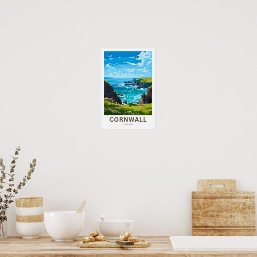 Cornwall England Reisprint Poster (Keuken)