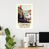 Cornwall Falmouth Engeland VK Oude Reisposter Poster (Thuiskantoor)