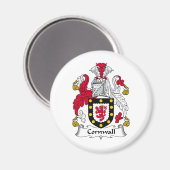 Cornwall Family Crest Magneet (Voorkant / Achterkant)