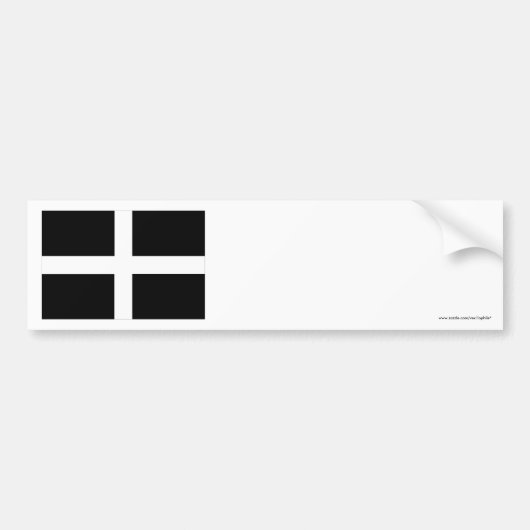 Cornwall Flag Bumpersticker (Voorkant)