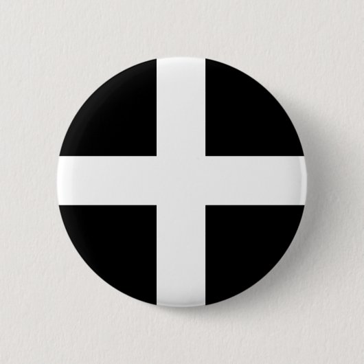 Cornwall Flag Ronde Button 5,7 Cm (Voorkant)