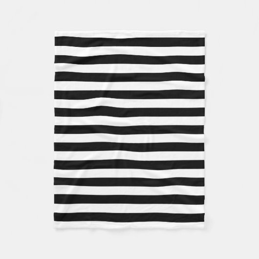 Cornwall flag stripes black white line pattern sym fleece deken (Voorkant)