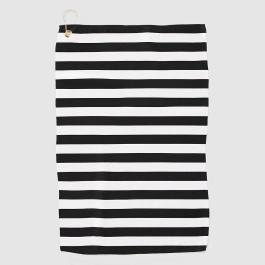 Cornwall flag stripes black white line pattern sym golfhanddoek (Voorkant)
