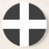 Cornwall Flag Zandsteen Onderzetter (Voorkant)