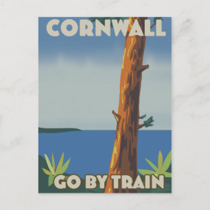 Cornwall ga met de trein briefkaart