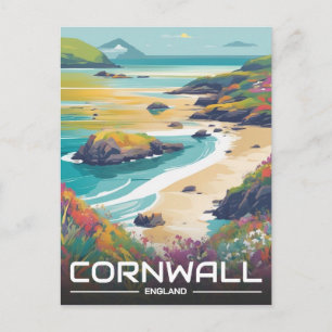 Cornwall graafschap Engeland cornwall kustlijn Feestdagenkaart